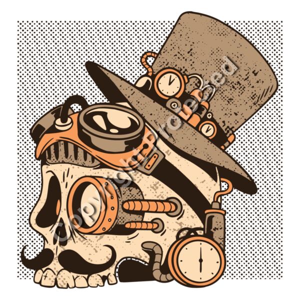 skull steampunk tshirt PR hoodie Thumbnail