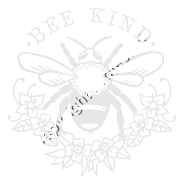 be kind bee flower white lettering Thumbnail
